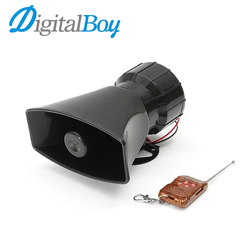 Car General Seven Tone Wireless Remote Control Alarm Horn 100W 12V 110