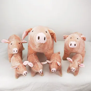

Simulation Pig Plush Toy 25/40/50/60 cm Plush Dolls For Children High Quality Soft Down Cotton Baby Brinquedos Animals For Gift