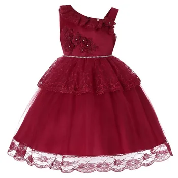 

new baby girl clothes dress girl wedding princess girl dress Birthday party Stage performance Wedding presiding tutu dress
