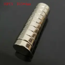10 шт. D15 x 4 мм неодимовые магнитные материалы магнит мини-Small Round Disc магнит новый
