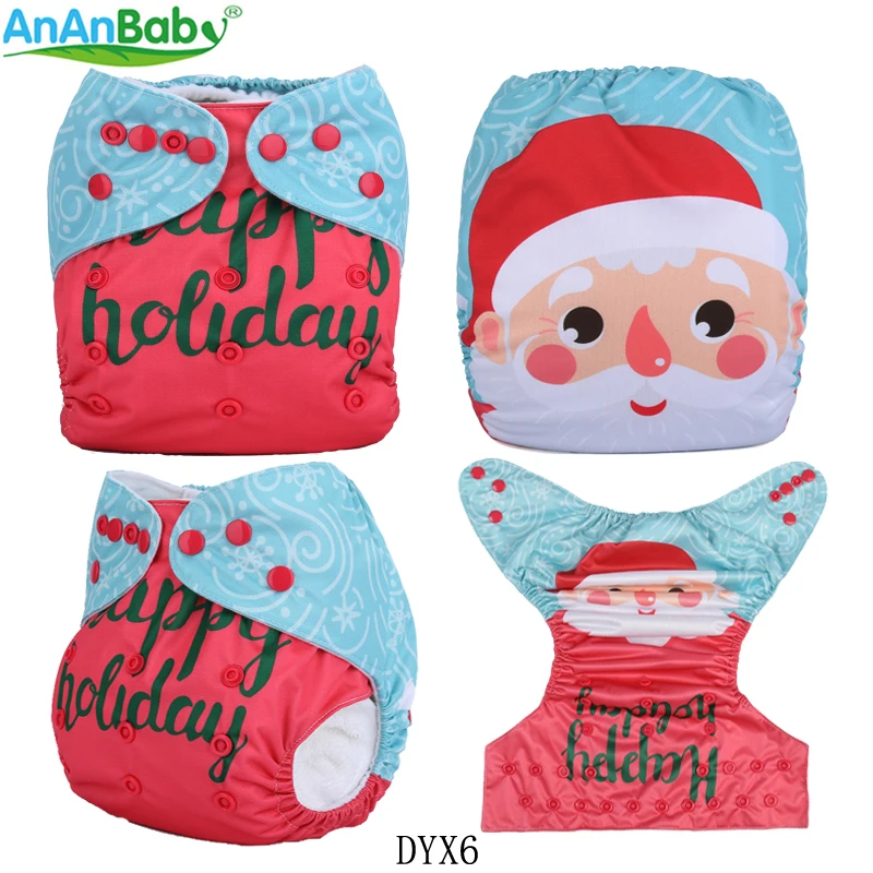 {AnAnBaby}2017 New arrival position prints cloth diapers reusable washable holiday position cloth nappies