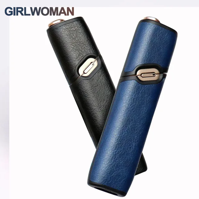 US $4.96 GIRLWOMAN Fashion 4 Colors Full Leather Case for iqos Multi 3.0 Case Cover for iqos 3 multi Pouch B