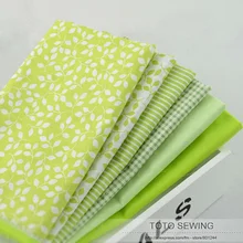 Booskew хлопковая ткань 6 шт./партия 45 см* 50 см свежий зеленый жир Quaters Quliting постельное белье с вышивкой текстильная ткань W1A4-4