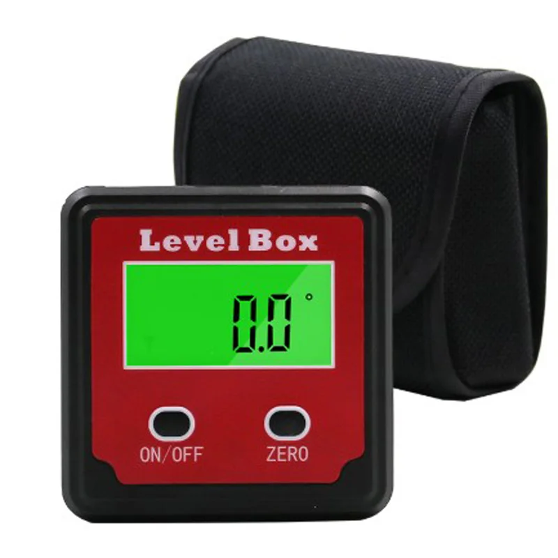  Durable Precision Water Proof Digital Protractor Inclinometer Level Box Digital Angle Finder Bevel 