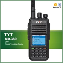 TYT MD-380 VHF Digital DMR Walkie Talkie/2 Way Radio/FM Transceiver with Cable and Software
