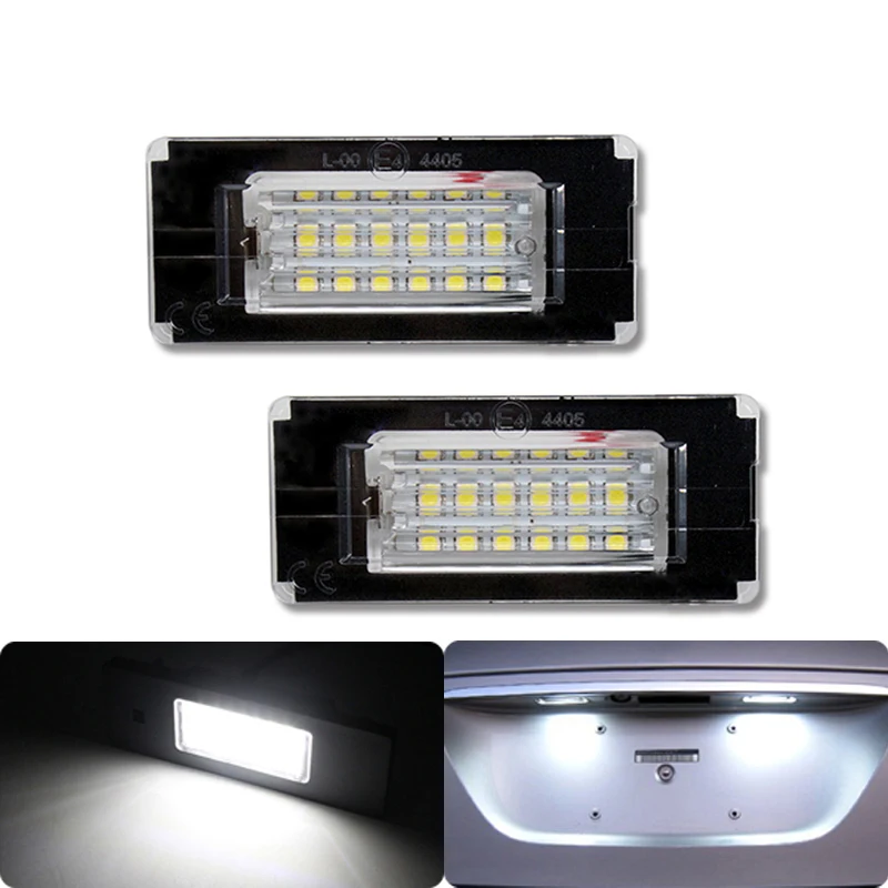 

2Pcs/Set LED License Plate Light Error Free for MINI Cooper R52/R55/R55N/R56/R56N/R57/R57/R58 R59 Xenon White Color