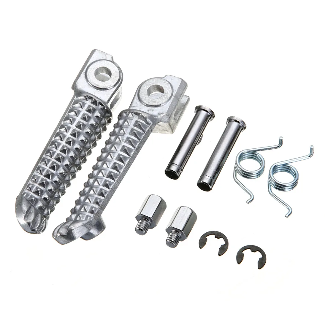For Yamaha 1 Pair R&L Front Footrest Motorcycle Foot Pegs Support FZ1 FZR600 FZ6 FZ6R YZF R1 FZ400 FJR1300 Mayitr