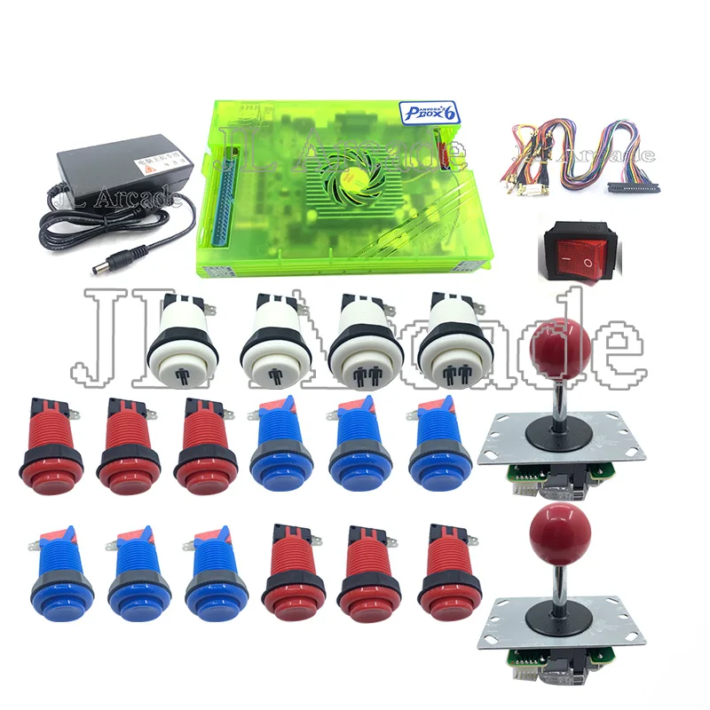 

2 Player DIY Arcade Kit Pandora box 6 1300 in 1 game board and 5Pin joystick American HAPP Style Push Button for Arcade Machine