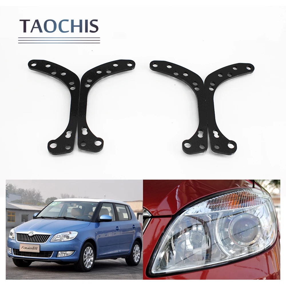 

TAOCHIS Car-Styling frame adapter Head light Bracket Holder for Skoda Fabia Hella 3R G5 5 Koito Q5 spot Bi xenon Projector lens