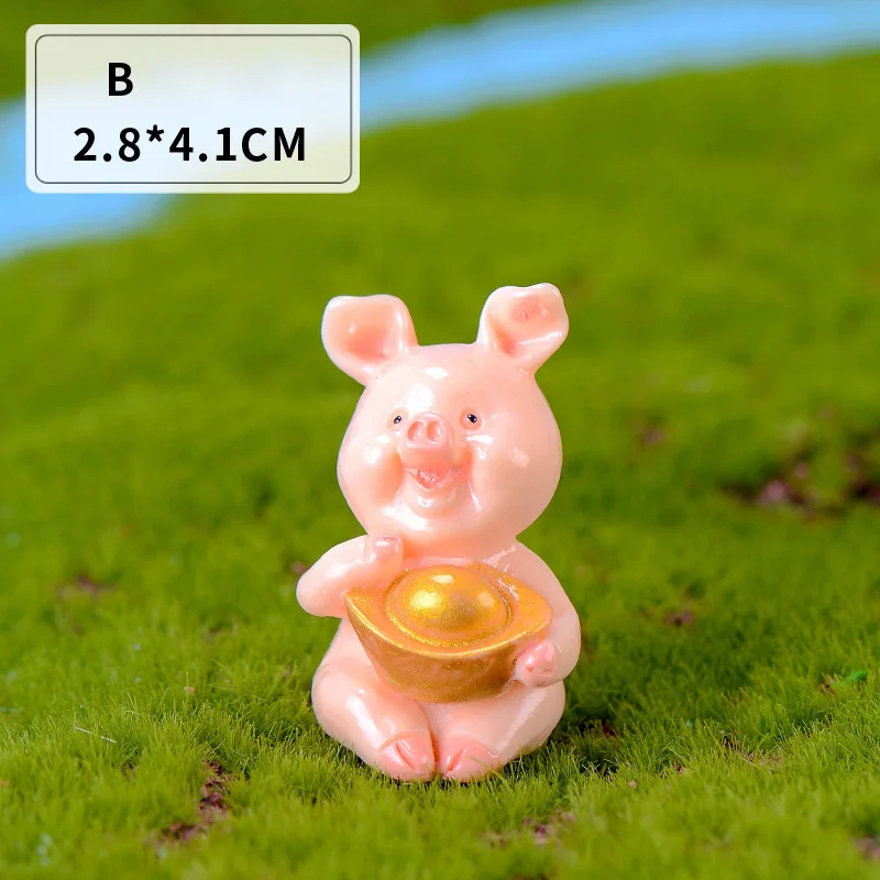 Percy The Pig Miniature Dollhouse FAIRY GARDEN Accessories 