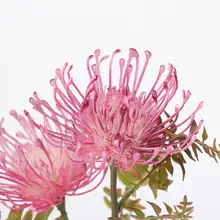 2 головки искусственные хризантемы шелковые цветы Флорес осенние украшения для дома и свадьбы искусственные растения ветка венок Флер