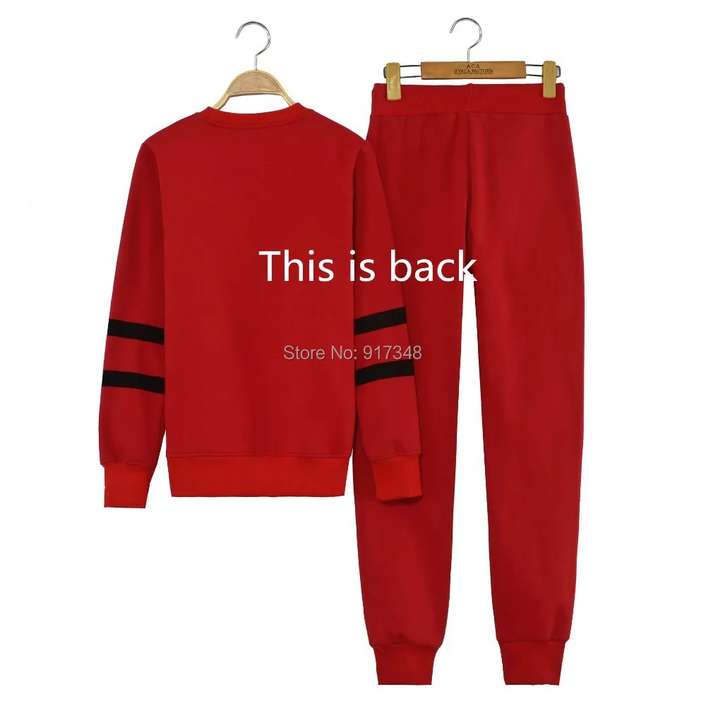 

Girl's Ladies Women's Black or Red Sportwear Set CC Sweatershirts and Pant Autumn Or Spring Sweatshirt Hoodies