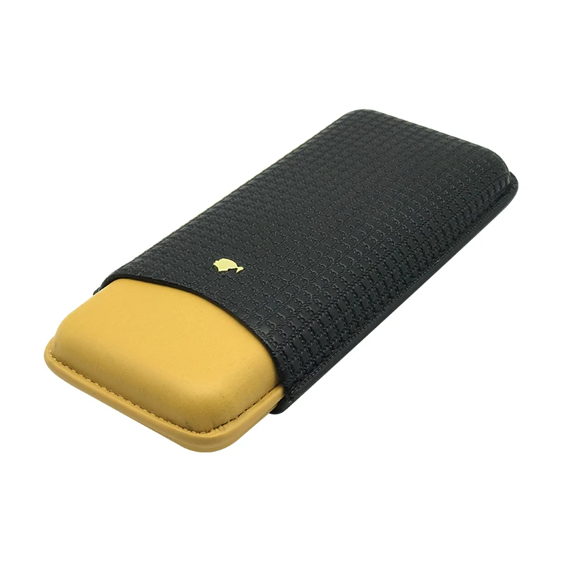 

COHIBA Cigar Leather 3 Tubes Cigar Travel Holder Case Humidor Gift Box