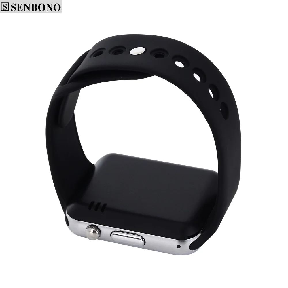 SENBONO Bluetooth A1 Смарт часы для мужчин с sim картой TF камера спортивные счетчик шагов