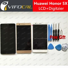 Для Huawei Honor 5X ЖК-Дисплей + Сенсорный Экран + Инструменты FHD 100% Новый Замена Дигитайзер Ассамблеи Для Huawei Honor 5X Телефон
