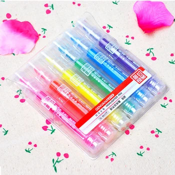 

6 Pcs/lot Highlighter Large Capacity Colorful Marker Pen School and Office Stationery DIY Marker Pens