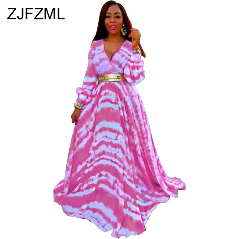 

Leopard Print Vintage Plus Size Dress Women Deep V Neck Full Sleeve Chiffon Boho Dress Summer High Waist Club Party Robe Femme