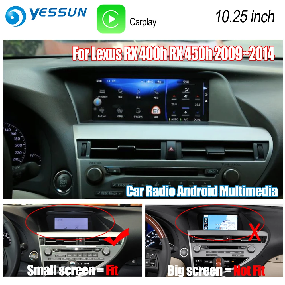 Us 763 8 33 Off Car Radio Stereo For Lexus Rx 400h Rx 450h 2009 2011 2012 2013 2014 Car Android Gps Navigation Hd Screen Multimedia Player In Car