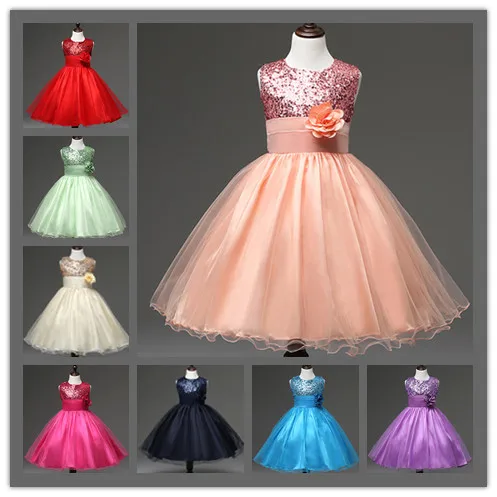 Buy Cheap Summer 2017 New Girl Dress Baby Girls Dresses Princess Party TuTu Dress Sequins Decorative Baby Clothing Kids Clothes10 Color 28