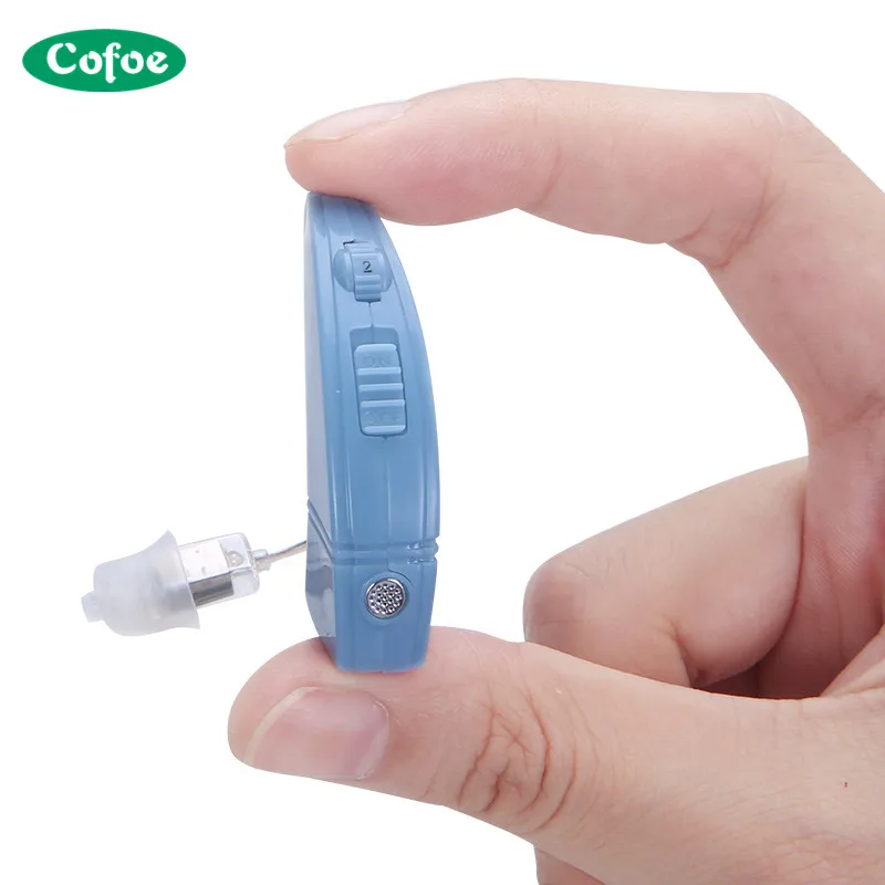 1pcs BTE USB Charge Hearing Aid Wireless Invisible Amplify Sound Portable For Hearing Loss Patient 