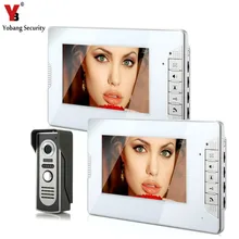 YobangSecurity Video Intercom Monitor 7″ Door Phone Home Security Color Wire 1 Camera 2 Monitor for House/Office/apartment/Hotel