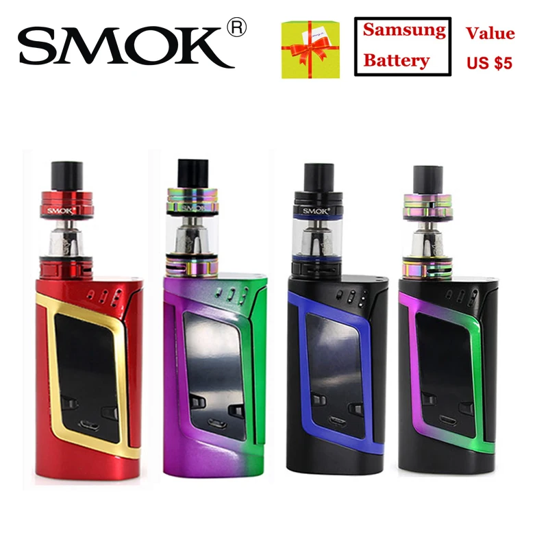 Оригинал SMOK чужой комплект 3 мл TFV8 маленьких зверь Танк чужой 220 Вт Vape Mod с батарея электронная сигарета начальный набор испаритель