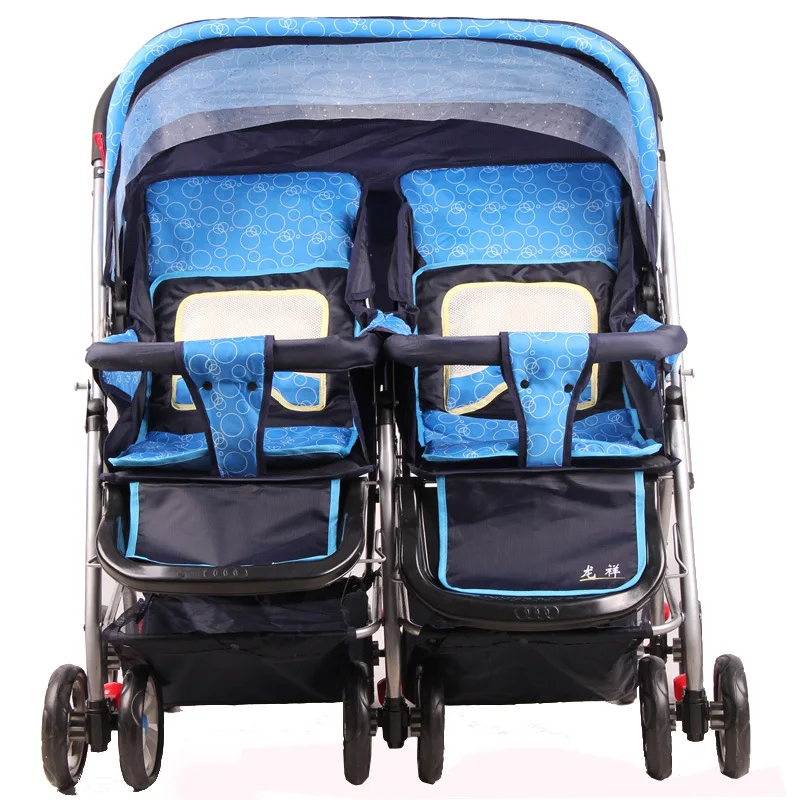 

Our twin baby babies before and after the cart double BB car portable folding cart for children baby stroller poussette
