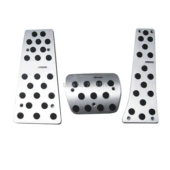 

For 2015 2016 Mazda 3 6 CX-3 CX-5 Aluminum Automatic Accelerator Pedal Brake Footrest Pedal Non-slip Pad Car Styling Accessories