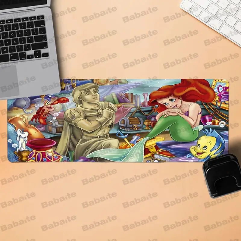 Babaite Non Slip PC little mermaid Customized laptop Gaming mouse pad rubber for cs dota 2 LOL gami