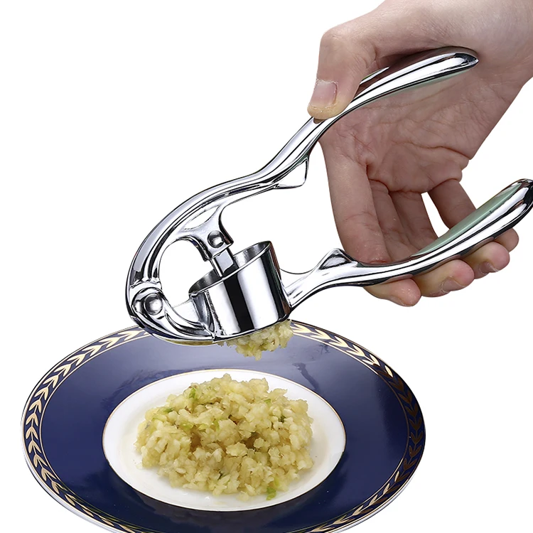 

Zinc Alloy Garlic Press Multi-Function Manual Small Garlic Triturator Factory Directly Sell Kitchen Tool Gift