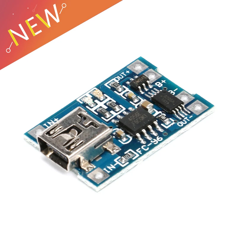 

5V Mini USB 1A Lithium Battery Charging Board TP4056 Charger Module DIY New