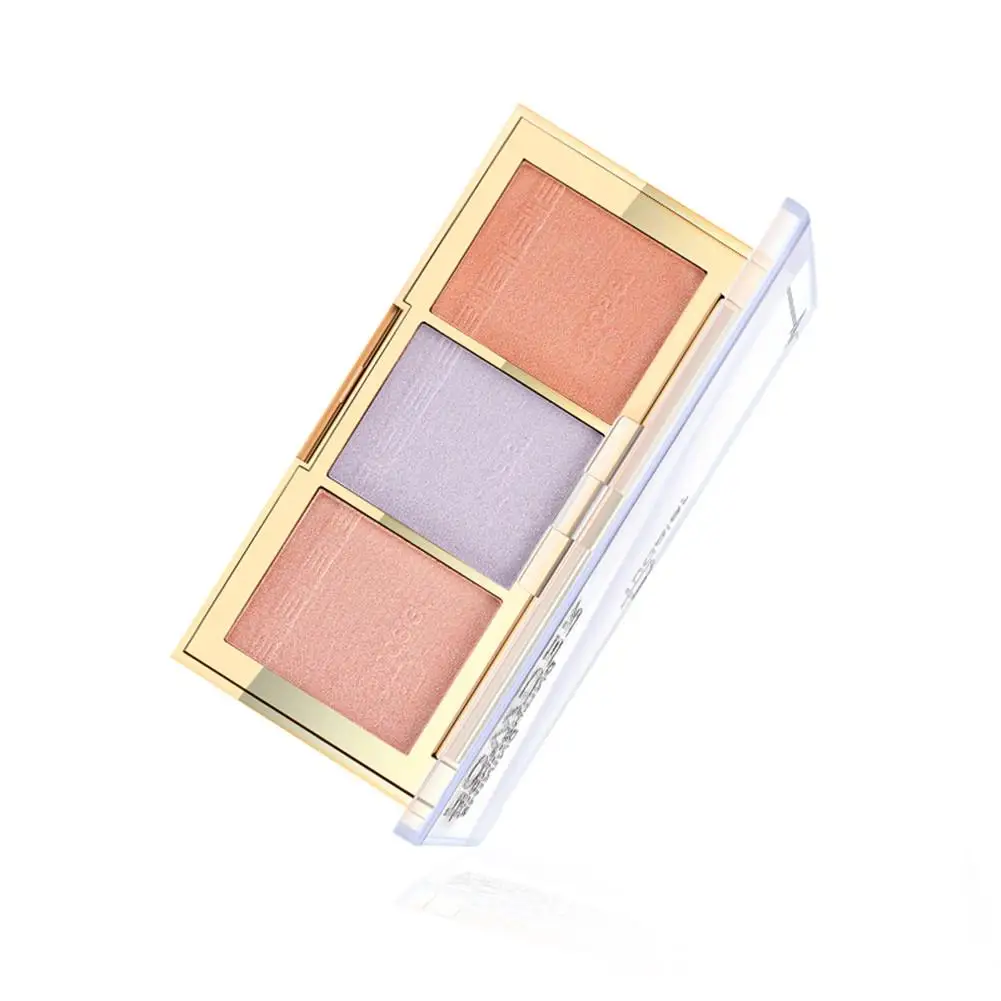3 цветные жемчужные уход за кожей лица Контурирование пудрой Make Up пигмент из