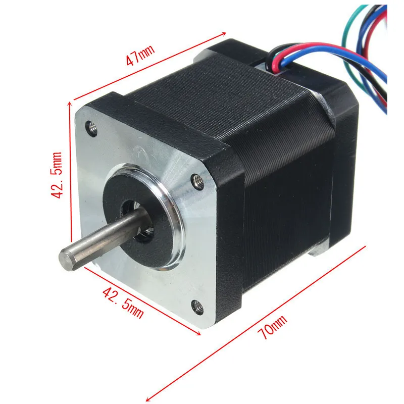 

42 Stepper Motor Nema17 Shaft For 5mm Pulley RepRap CNC Prusa 3D Printer