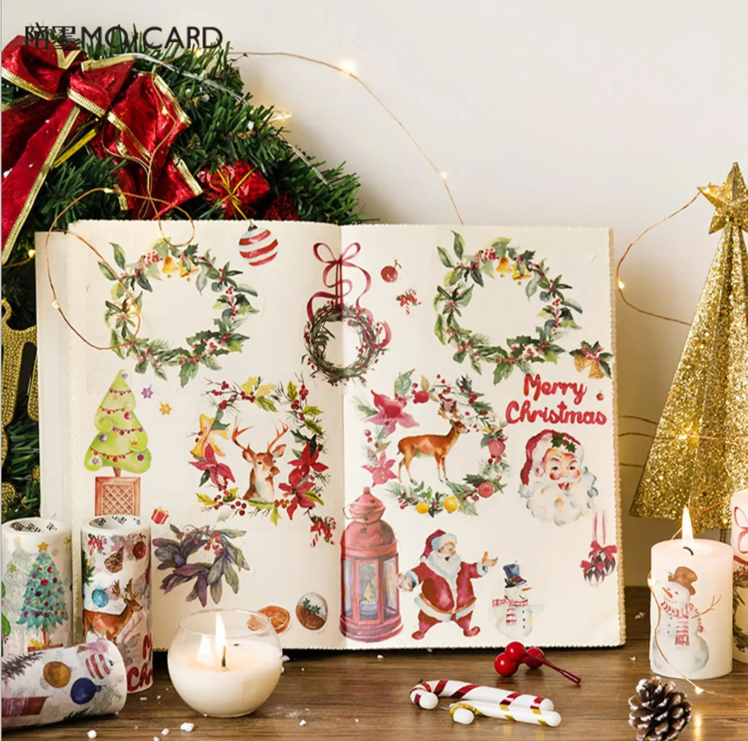 

TUNACOCO 10cm X 5m Christmas series Masking Tape Washi Tape A Variety of Color Diary Decorative Tape Stickers Kawaii jd1710060
