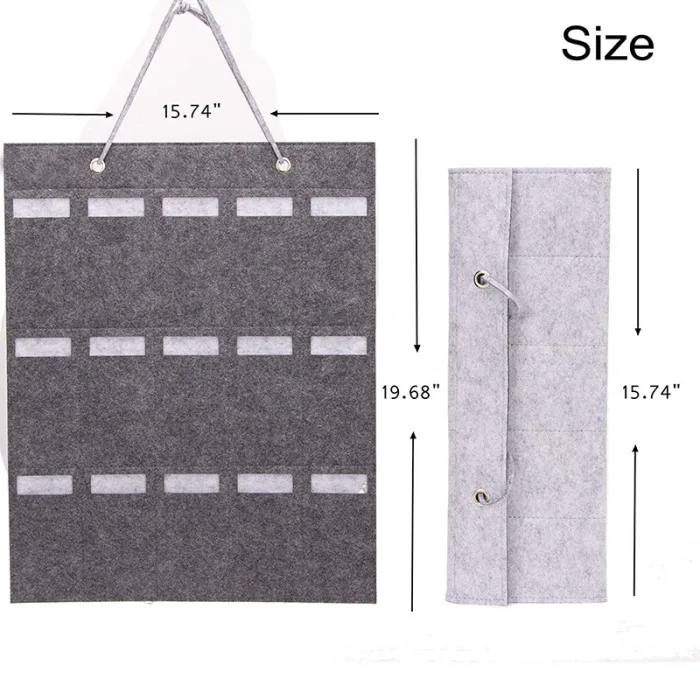 Сумка для хранения солнцезащитных очков, 15 слотов, войлочная ткань, многофункциональный органайзер для стены TB, распродажа