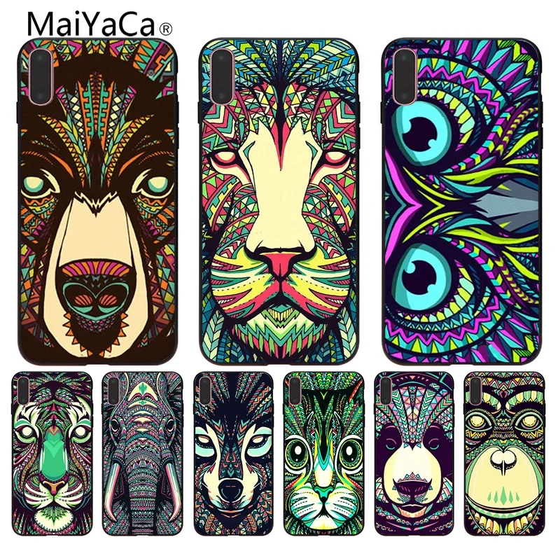 MaiYaCa Animals Owl Elephant Lion Wolf Pattern Diy Luxury