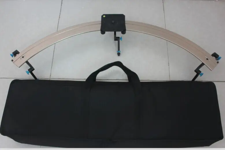 

90 degree and 120cm diameter Arc and curved camera slider for max 8 kg loading for dslr or camcorder
