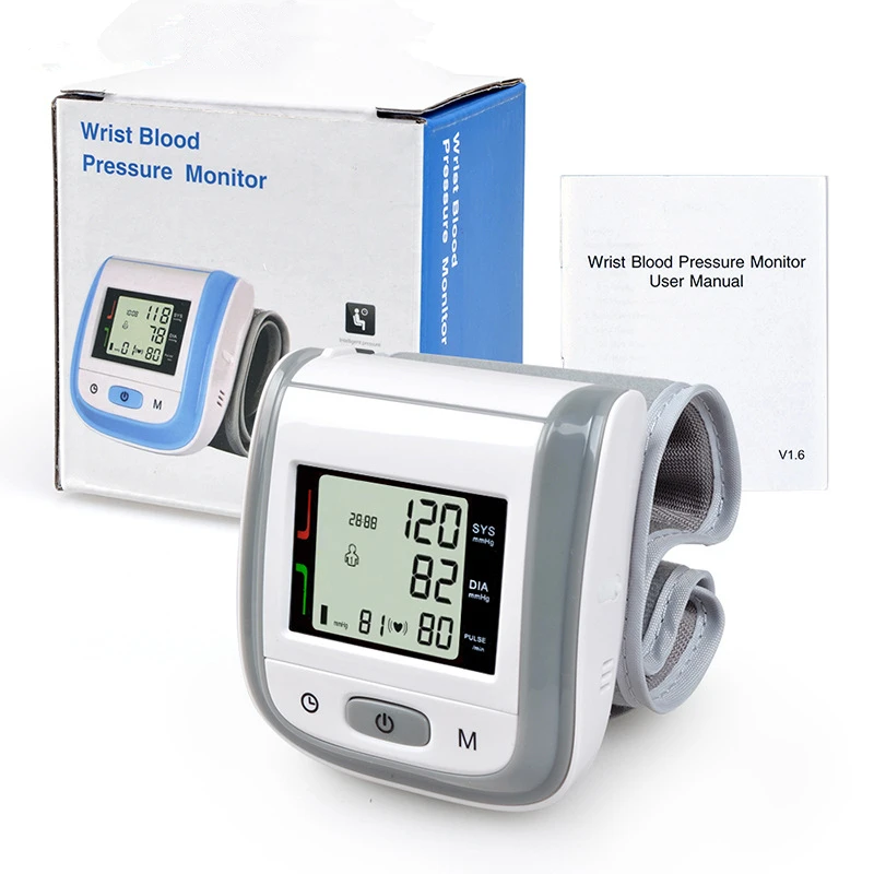 

Household Automatic Digital LCD Blood Pressure Monitor automatic electronic sphygmomanometer Tensiometro wrist sphygmomanometer