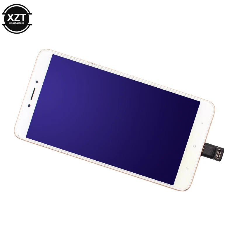 Кабель переходник с USB 3 1 типа C на 90 градусов для Samsung S9 S8 Note 9 8 60 Вт PD MacBook