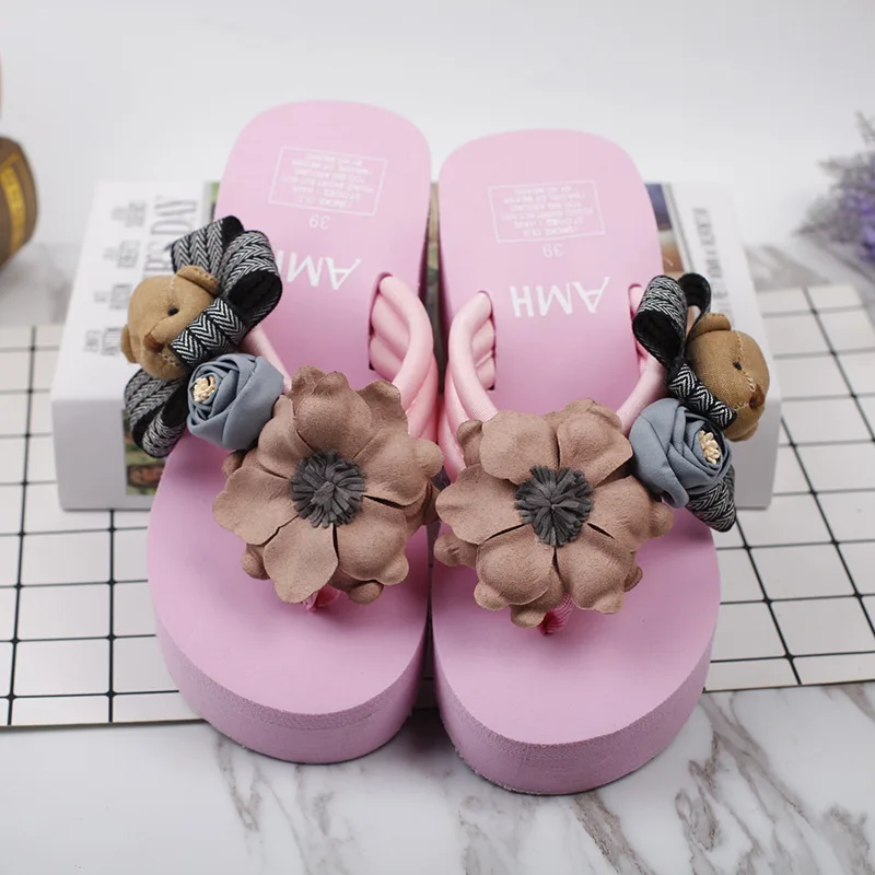 Female Summer Fashion Korean Most Comfortable Womens Slippers Flip Flops Shoes Discount Online 6cm77