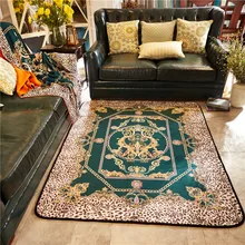 Дворцовый классический напольный коврик для гостиной, мягкая фланелевая кровать 150x200 см, нескользящий домашний декор, Леопардовый принт