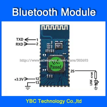 

1pcs/lot Bluetooth Serial Module Wireless Data Pass-through Module 51 Single SPP-CA