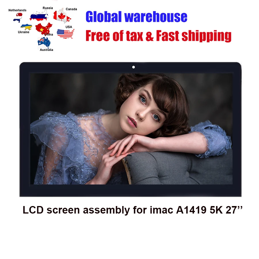 

ЖК-экран в сборе для iMac A1419 5K 27 дюймов дисплей Retina LM270QQ1 SDB1 SDA2 SDC1 EMC2834 2806 3070