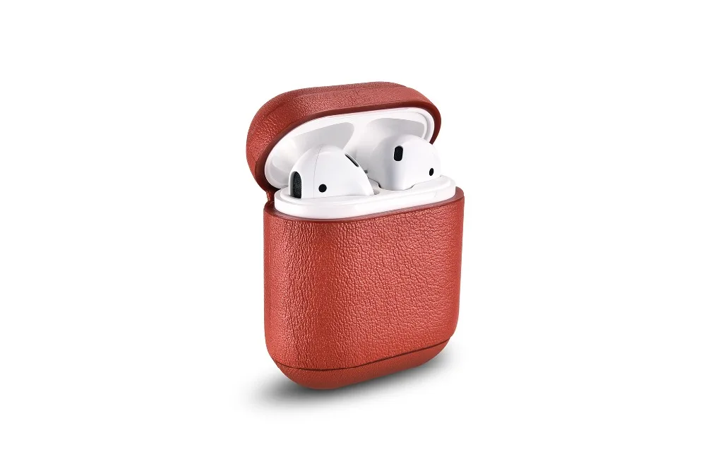 Чехол для наушников для Apple Airpods из натуральной кожи, чехол для наушников, аксессуары для наушников, защитный беспроводной чехол