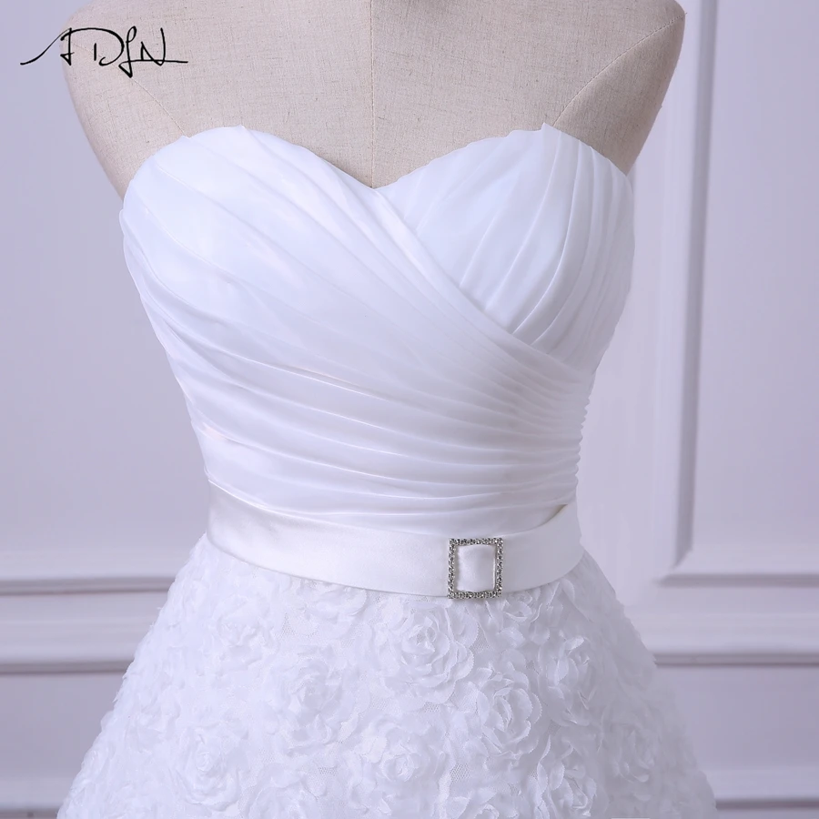 Adln Short Wedding Reception Dresses Cheap White Ivory Bridal Gown
