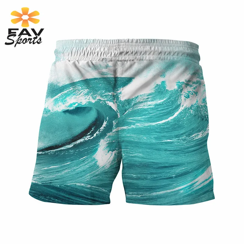 3D принт мужские шорты Surf совета быстросохнущая пляжная одежда летние плавательные брюки серфинг Мужские Шорты для купания Спорт Jogger