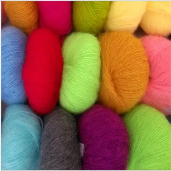 

Mohair Yarn For Hand Knitting wool Crochet Yarn to knited Agola mink yarn Mohair wool yarn 10 pieces/lot