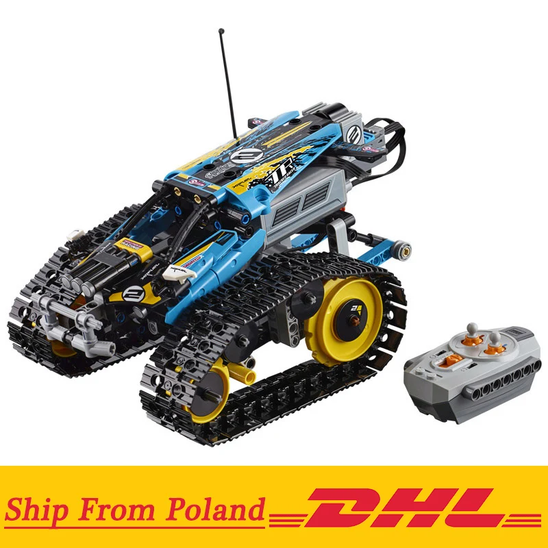 

Technic Series The 20096 Remote Control Stunt Racer Model Building Blocks Set Compatible with Legoings 42095 Technic RC Toys