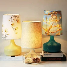 Настольные лампы Настольная лампа нордическая простая креативная пасторальная льняная спальня гостиная теплая прикроватная лампа CL ZS99 lo1024