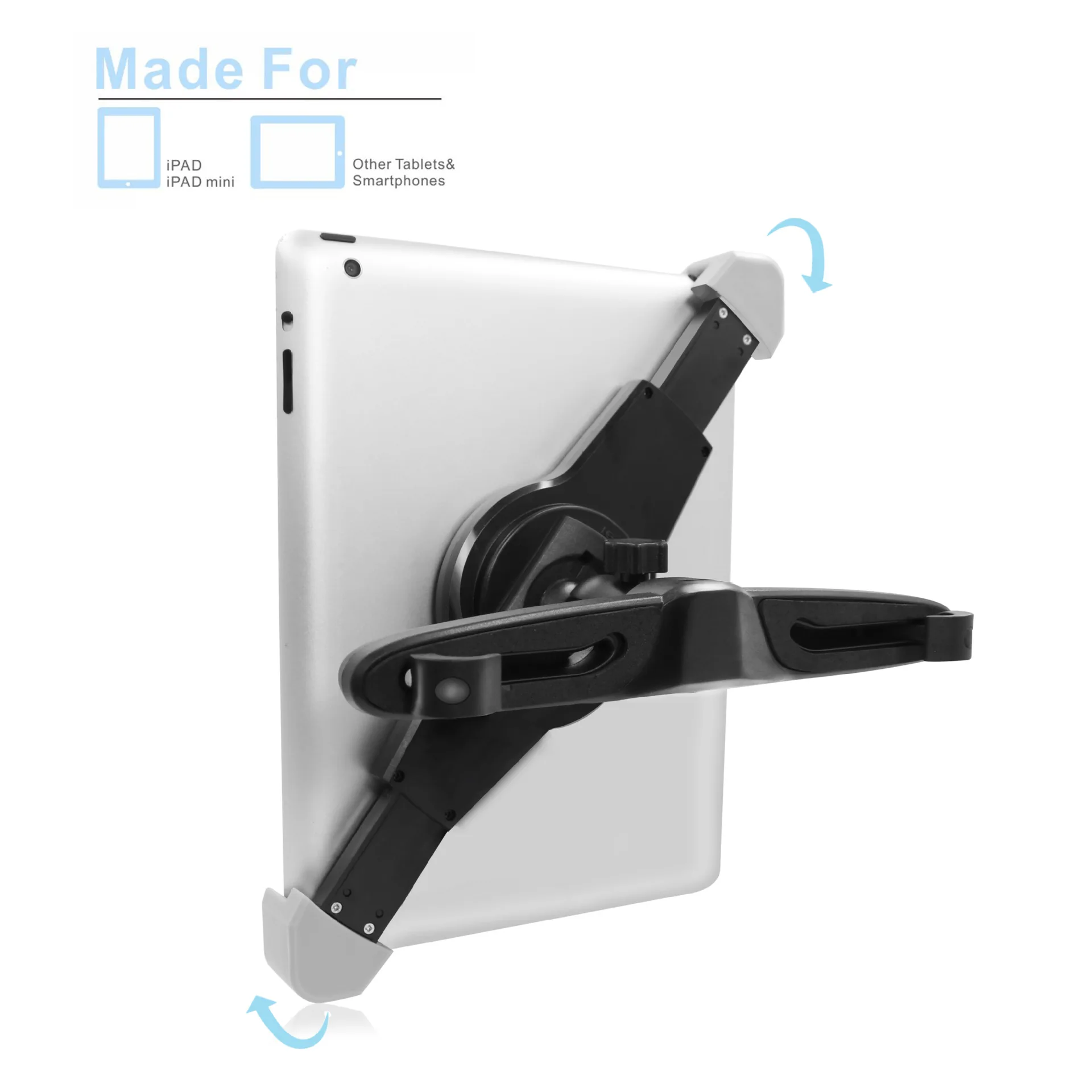 Универсальный 360 Вращающийся планшет навигационный стенд стент автомобильное сиденье с подставкой под голову Кронштейн Поддержка стойки для планшета держатель для iPad